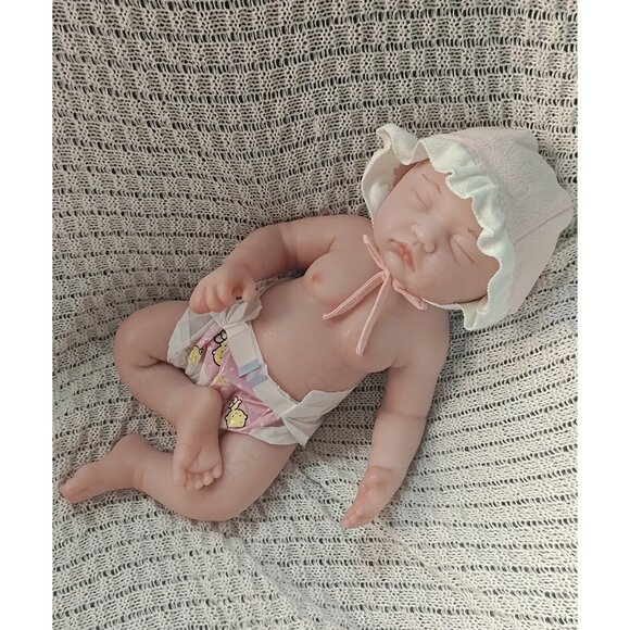 3.5kg Full Body Silicone Sleeping Newborn 45cm Cute Reborn Baby Dolls Girl Dolls - Picture 4 of 16